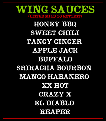 Big Apple Wing Sauces